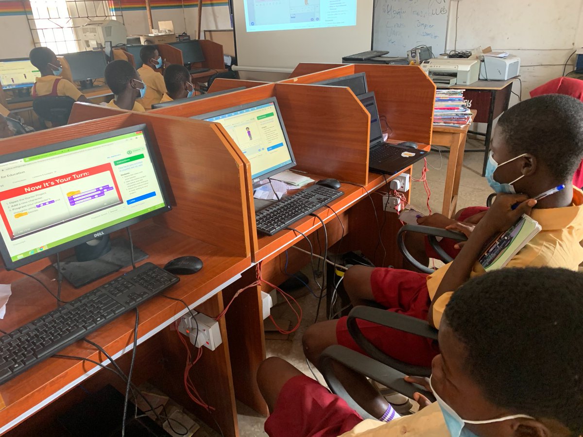 sfg_edtech's tweet photo. To celebrate the Computer Science Education Week 2021 - our team is empowering school children in Oyo, Ogun and Osun States #Nigeria to get started in #Computer Science and #coding using the #Google #CSFirst #curriculum and #scratch.

#CSEdWeek #CSEverywhere #SFGEdTechInitiative https://t.co/OhvW78KDxt