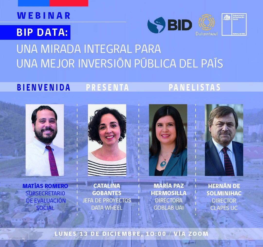 🔹Los dejo muy invitados a participar de este tremendo webinar que realizaremos el próx lunes 13/12 acompañados de <a href="/el_BID/">Banco Interamericano de Desarrollo</a>,  <a href="/datawheel/">Datawheel</a> y grandes panelistas, explicando el funcionamiento de esta nueva plataforma que continúa fortaleciendo nuestro Sist. Nacional de Inversiones 👏🏼