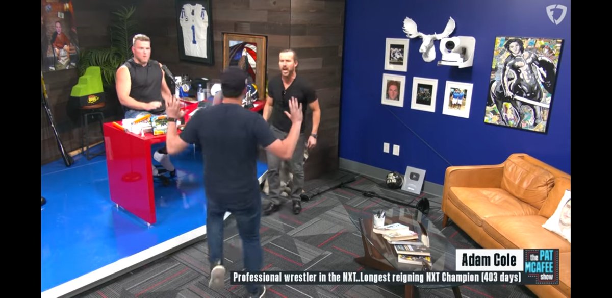 travisagarrett's tweet photo. #PMSFANDUELFAMILY I remember hearing about a football player getting into it with a wrestler...I HAD to see who it was .. Then I watch another vid.. Sports related was all I had to see.  The Boyz made it even better.. Starting watching ever since. Great job! https://t.co/Mhg9CHoCGe