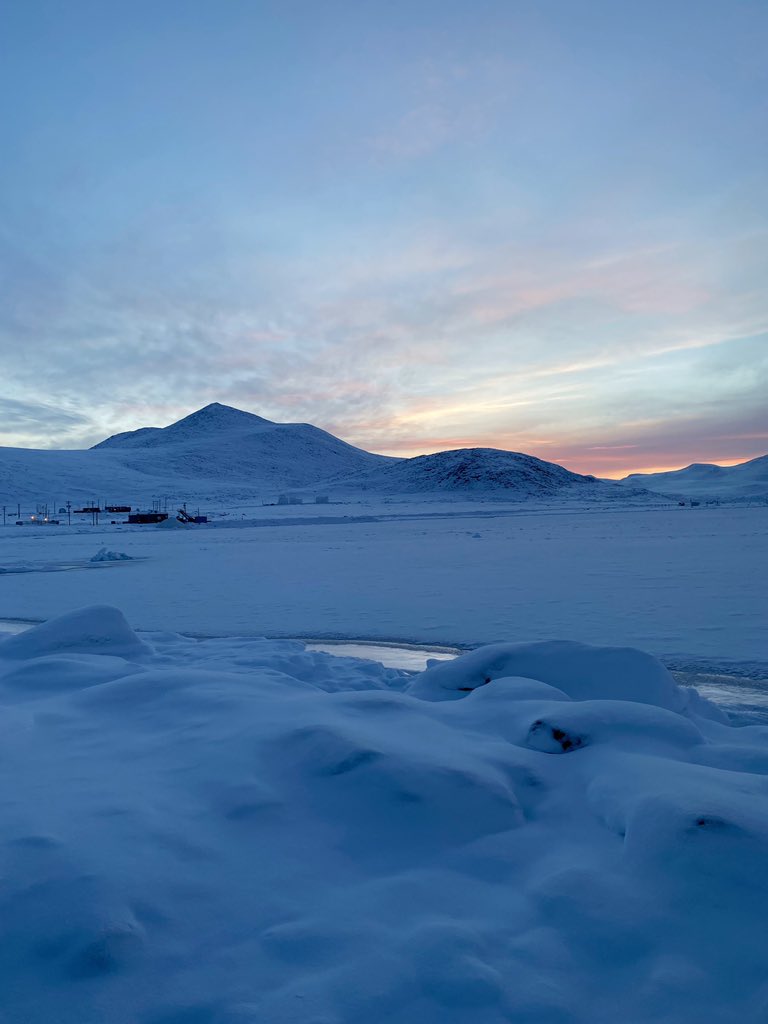 Megbrockington's tweet photo. (Finally) Made it to Qikiqtarjuaq to start my field work! And we had some sun today ☀️ https://t.co/4Xm46EZyqd