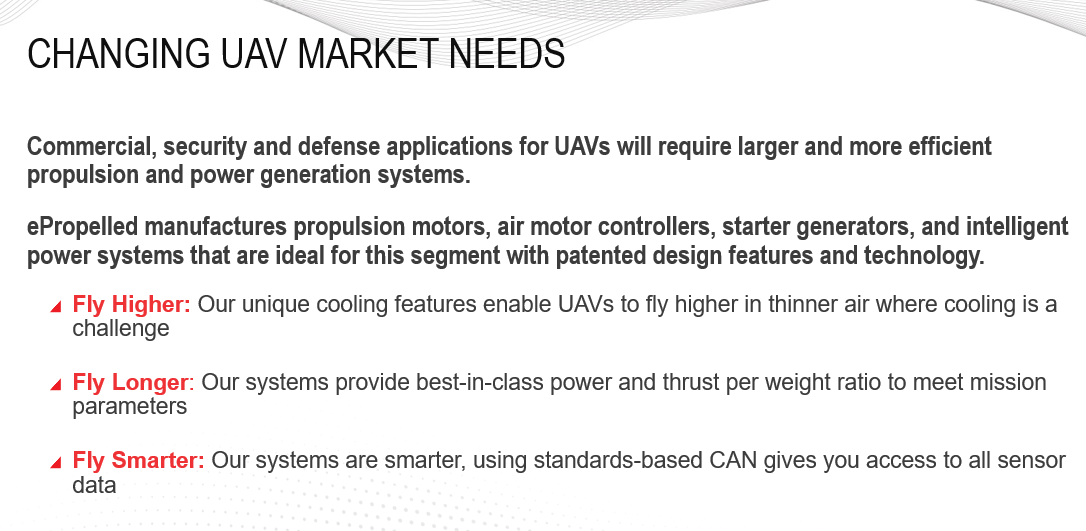 e_propelled's tweet photo. Learn more about our UAV electric power and #PropulsionSystems and download one of our educational whitepapers - https://t.co/6E9HJvBuHK

#UAVElectricPowerSystems #ElectricVehicles #ElectricPowerGeneration #UAV  #Technology #FutureOfElectricPropulsion #ePropelled https://t.co/OrUBb02knd