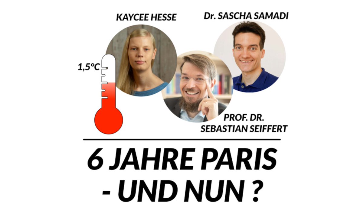 Jetzt live! 6 Jahre Paris - und nun? Mit <a href="/KayceeHesse/">Kaycee Hesse</a> <a href="/sci_ffert/">Sebastian Seiffert</a> Sascha Samadi und <a href="/BeatriceBednarz/">Beatrice Bednarz</a> . Schaut gerne rein! klimalisterlp.de/termine/6-jahr… youtube.com/watch?v=EGBnn_…