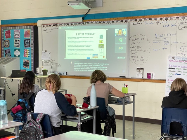 WID grade 8s participating in #HDSB Human Rights Symposium