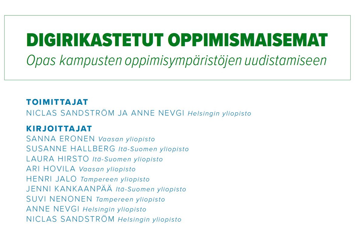 <a href="/tapiomaatta/">Tapio Määttä</a> <a href="/_mariwalls/">Mari Walls</a> <a href="/SuviNenonen/">Suvi Nenonen</a> <a href="/NiclasSan/">Niclas Sandström</a> Kiitos tutkijaryhmälle ja kanssakirjoittajille! <a href="/sannamaria/">Sanna Eronen</a> <a href="/LauraHirsto/">Laura Hirsto</a> @halperin_susu Ari Hovila, Henri Jalo, Jenni Kankaanpää <a href="/SuviNenonen/">Suvi Nenonen</a> ! 🌹

Kirjasta on myös digitaalinen verkkosivuversio, siitä myöhemmin enemmän tietoa.