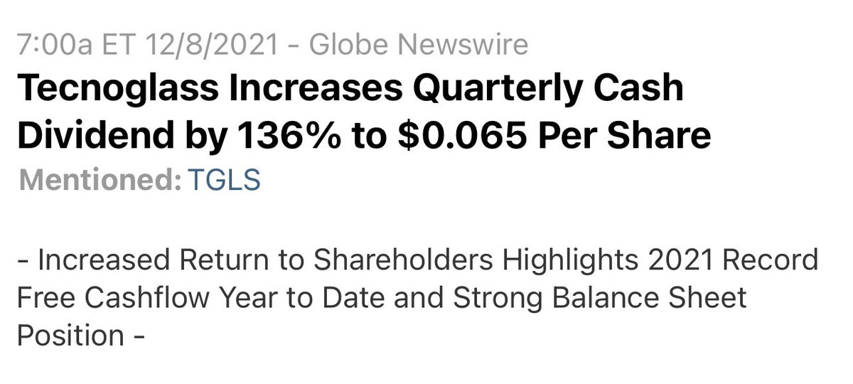 Kevin_W81's tweet photo. $TGLS -45% after short report. They said CEO sold cocaine in year 1996 but charges dismissed 😅

$500M annual revenue, pays dividend, profitable company, Q3 revenues +26%, U.S revenues +213%, Raised 2021 revenue outlook, Analysts issued $35-$38 PT last month https://t.co/qqxo0PpzTs