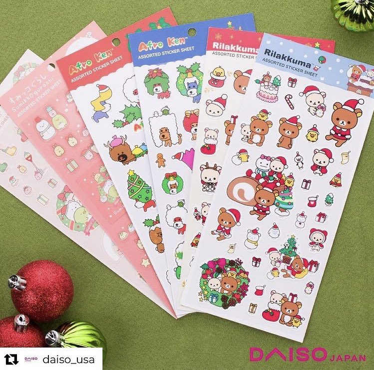 Daiso Rilakkuma Sticker Sheet 