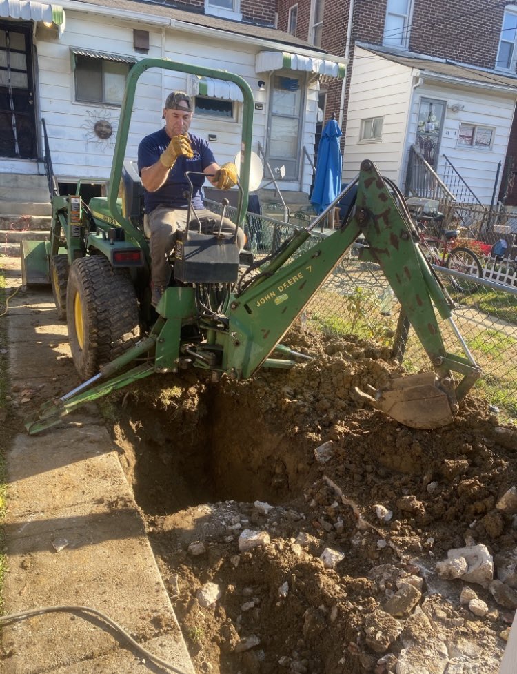 rocketdrainpa's tweet photo. Work in progress of a big dig job  we did recently. Look out for a video coming soon! https://t.co/CeF5r51hSF