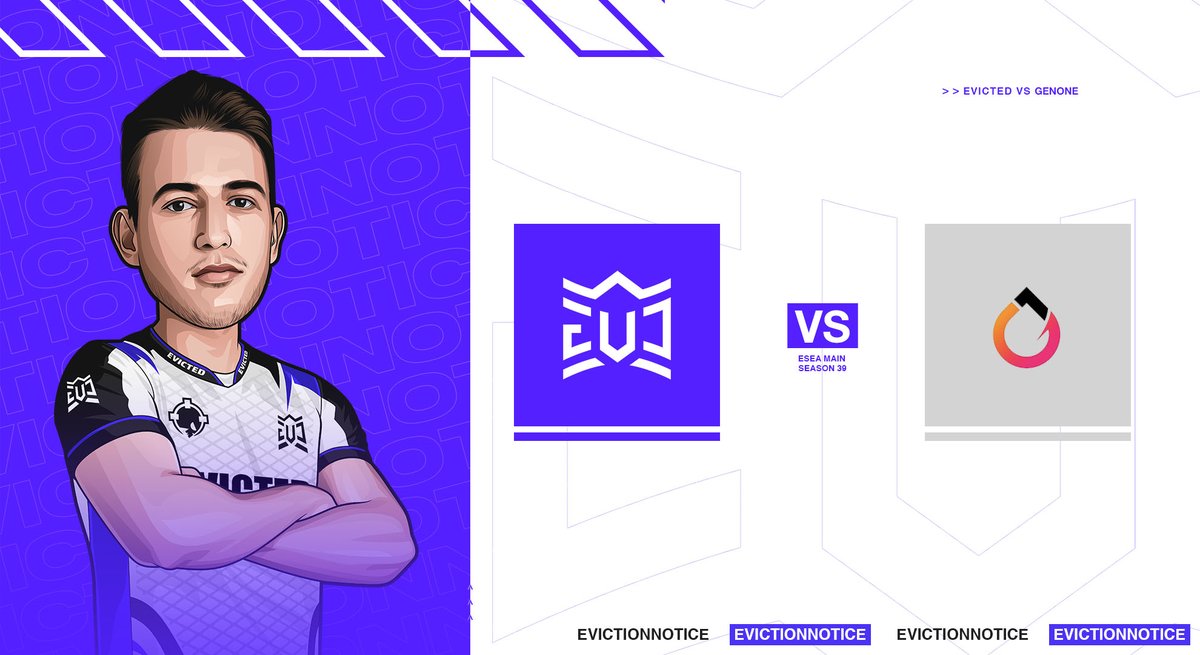 Here We Go. Round 2 of Playoffs 🔥 #ESEA #CSGO 

🆚<a href="/GenOneEsport/">GenOneEsport</a>
⌚️19:00 GMT
🎮Best of 3
🎙️<a href="/strommiz/">Johan Strömblad</a> 

Come Show your Support against the French! 💪
twitch.tv/evictedesports