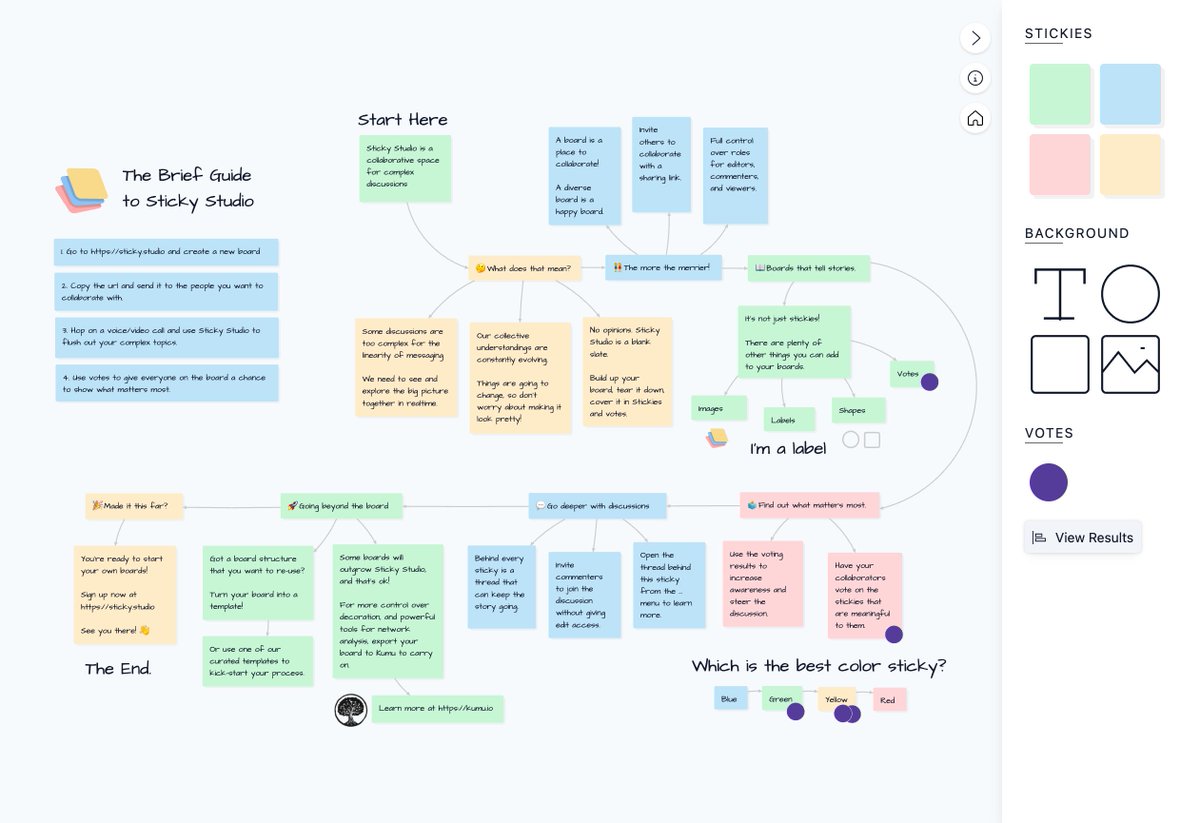 Wondering what Sticky Studio is all about? 
Read the Quick Guide here: sticky.studio/template/LiJbn…

Your first board is on us 😉 
Sign up through sticky.studio

#workfromhome #virtualwhiteboard #collaboration #brainstorm