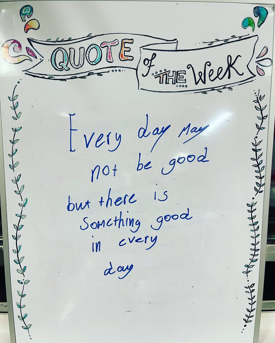 GryffeWellbeing's tweet photo. Day 9 wise words from one of our very own pupils… quote of the day/week is definitely our something good from today 👍🏻 #GryffeLife #GenerationGryffe #FindTheGood https://t.co/sGREEU7UDF
