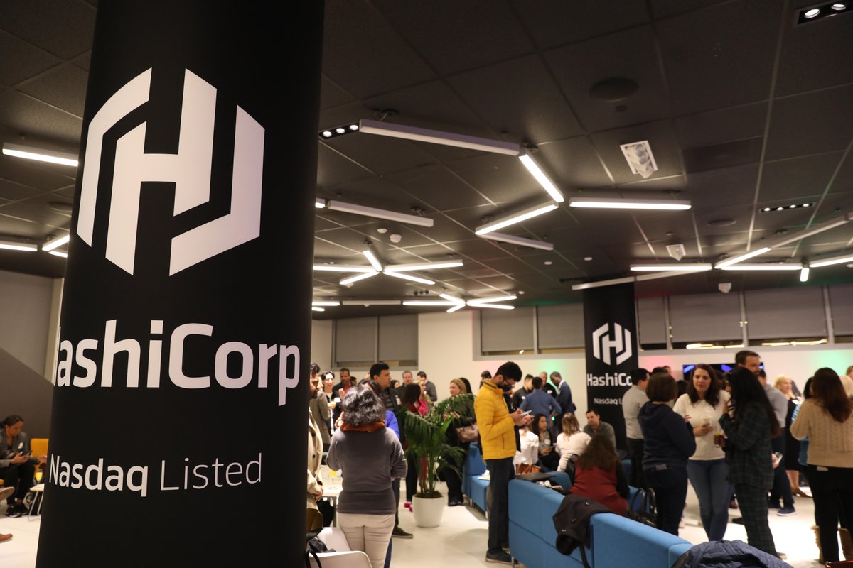 NasdaqExchange's tweet photo. The @HashiCorp fun didn’t stop at MarketSite! $HCP employees on the West Coast got the chance to view the Opening Bell and listing day activities LIVE from the @Nasdaq Entrepreneurial Center! https://t.co/MZ76a1Yu5C