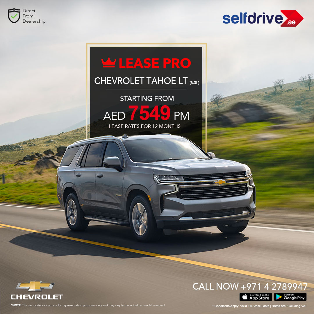SelfDriveUae's tweet photo. 🔥#BRANDNEW 2021 #CHEVROLET #TAHOELT starting from AED 7549🔥
Web:https://t.co/XXaWfU6elL
Call: +971 4 2789947 (9am-6pm)
APP: https://t.co/xOVX9EAC99 |
https://t.co/2XK4rLXgLf
#Carrental #UAE #Dubai #Sharjah #Abudhabi #mydubai #LeasePro #Offer #Lease #Cars #Selfdrive #tahoe https://t.co/w61E7bLR9d