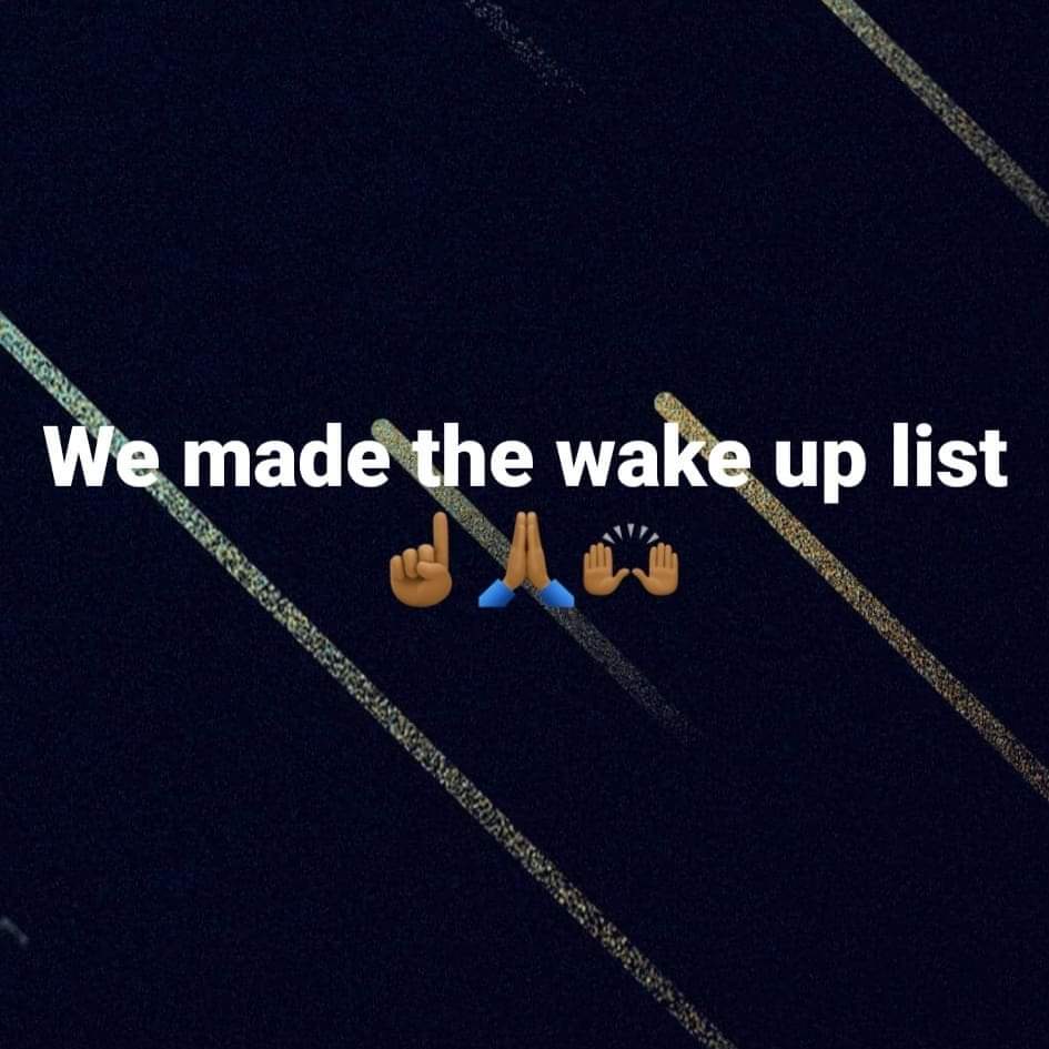 KevinBerthia's tweet photo. #wakeuplist✅ ☝🏾🙏🏾🙏🏾🙏🏾 https://t.co/ekY2QViZQQ
