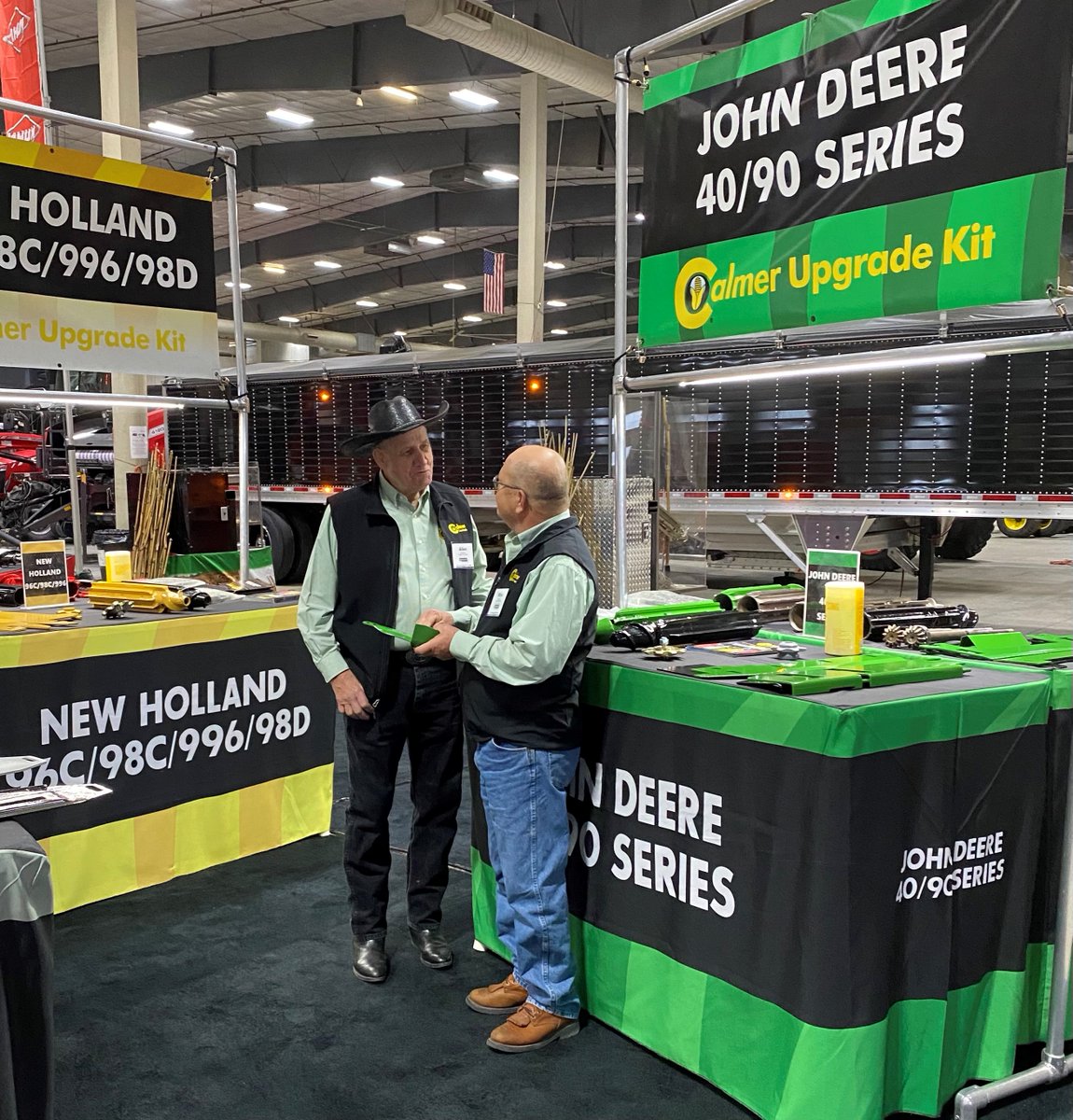 CalmerCornHeads's tweet photo. The last day of the @NebraskaAgExpo starts soon! 

You'll find all your corn head solutions at our exhibit in booth 4000 in pavilion 4! 

#NAE21 #Confetti #Calmerized #BetterThanNew #CornHeadSpecialists #CalmerHarvest #Harvest #Case #JohnDeere #Gleaner #Geringhoff #NewHolland https://t.co/t4jZCOvL2M