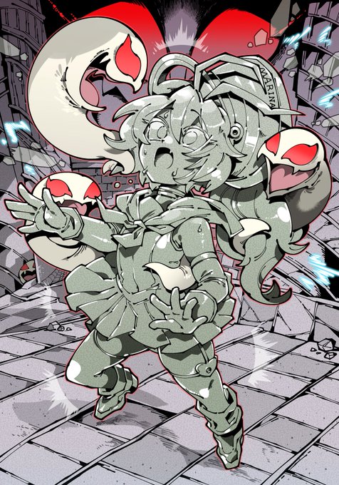 Skebでかふんさんに依頼してオリジナルキャラクターの石化絵を描いていただきました。
石化した瞬間のシチュを希望したのですが、汗が石化して石の雫が飛び散るところなど、自分の好みをしっかり捉えて反映していただいて素晴らしいです。
https://t.co/nzuGhRCIrq 