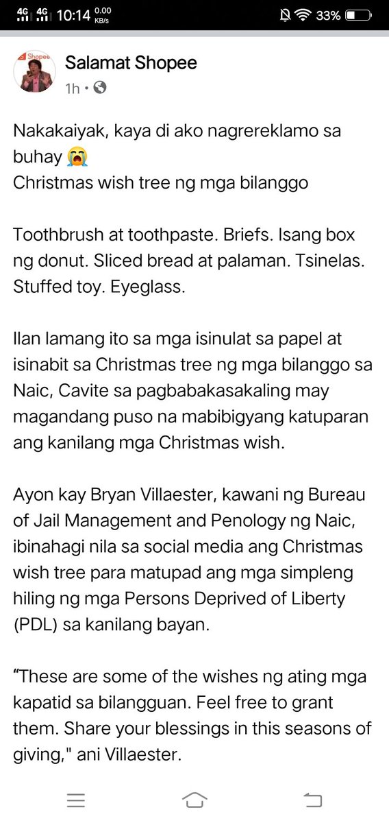 KawaiiSejun's tweet photo. Ninang @dunkinph , wish ito ng isang preso ngayong pasko. Baka naman po mapabigyan. Ito po yung link ng FB post.

@SB19Official #SB19

https://t.co/p4y8piPvbN https://t.co/Onem5LhkG9