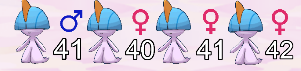 RaptoradeHD's tweet photo. Here we go, the end result of 2 successful Ralts chains (male from 1st, three females from 2nd). I'm gonna make a video and do a giveaway for two females #Pokemon #PokemonBDSP #PokemonBrilliantDiamond #PokemonShiningPearl #Shiny #ShinyPokemon #Shinyhunting #pokeradar #ShinyChain https://t.co/WwPfVh6A6a