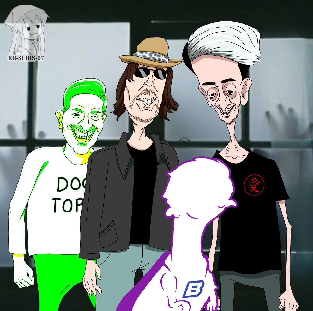 Rbsebis07's tweet photo. Se que ya existe esta vercion de yo y los papus pero decidi ver como me quedavan xd 
Yo y los perturbadores 
#YoYLosPapus #Memes #Edit #edits #digitalarts #shitpost https://t.co/JChorHGixW