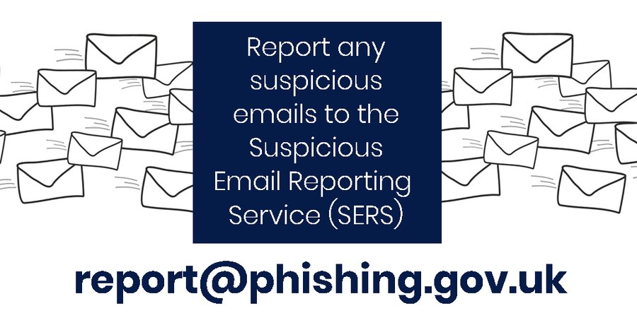 How to report emails to the NCSC's Suspicious Email Reporting Service (SERS) using Office 365's 'Report Phishing' add-in for Outlook ncsc.gov.uk/guidance/confi…