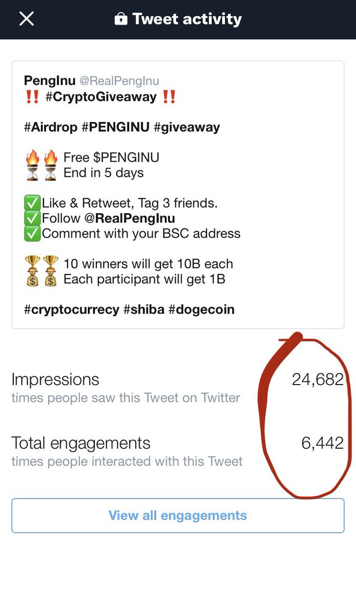 RealPengInu's tweet photo. 📊📈📉 While the end of our 2nd giveaway is approaching, here are some statistics: 

📌~25K impressions 
📌>6.5K followers 
📌>1K holders

Thanks a lot to all the new and old penguins! 🐧🐧🐧❤️❤️❤️

#PENGINU #Airdrops #memecoin #CryptoGiveaways https://t.co/A3RmeXtie0
