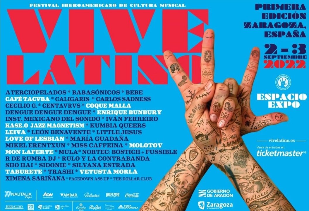 vivelatino's tweet photo. Sí, lo que estás leyendo por fin es real. 🤩
¡Llega #ViveLatinoEspaña! Una fusión de cultura y talento que hará explotar tu mente
2 y 3 de septiembre, Zaragoza. 🇪🇸 https://t.co/JLiuZq0bmX