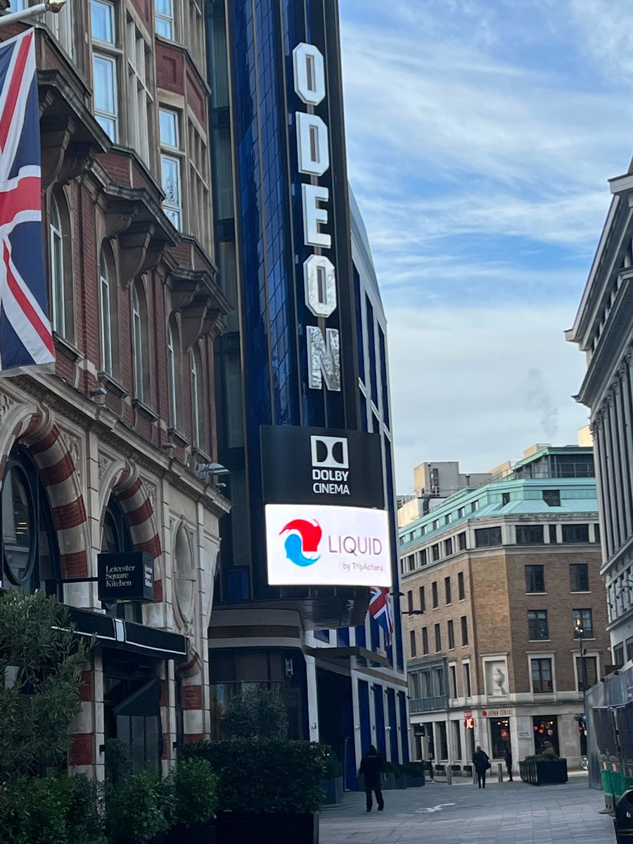 Navan's tweet photo. Hello, London! TripActions Liquid, the first — and only — multi-currency travel, corporate card, and expense management solution, is now available in the UK and Eurozone. Tonight, we're celebrating the launch in style at @ODEONCinemas Luxe in the West End with @ProfBrianCox! https://t.co/1UQAkyErWJ