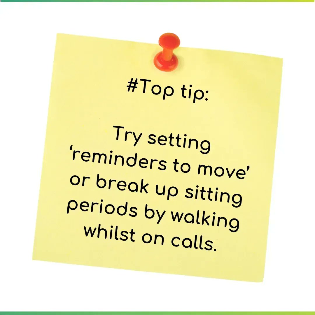BBosteoclinic's tweet photo. Find that when you’re busy time flies and before you know it you’ve been sitting in the same position for several hours without moving? Why not try setting ‘reminders to move’? https://t.co/qIJno4Li06 #osteopath #osteopathstalbans #beyondbetter #livepainfree #backpain #neckpain https://t.co/A94tojU3Sf
