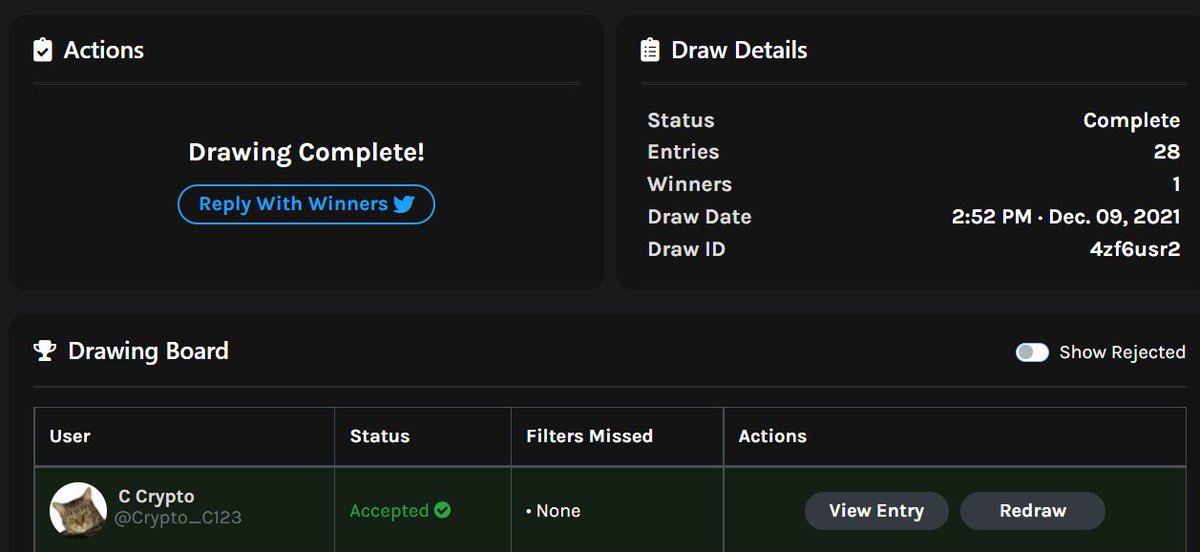 KrustyMoonriver's tweet photo. AND THE WINNER IS ............ 🔥🔥🔥🔥🔥

@Crypto_C123 🏆

 🥳🥳🥳🥳🥳🥳🥳

CONGRATULATIONS!!!! 🚀🚀🚀

Send us a DM. ✉️🤝 https://t.co/ma5gjgRqmc