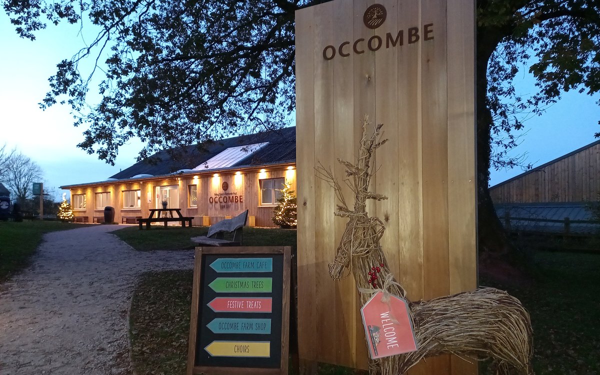 Occombe_Farm's tweet image. Come shop at Occombe today. Hear The Big Noise Chorus Ltd , try Quicke's cheeses,  &amp;amp; Hunt's Cider and learn about charcuterie with The Good Game Company. 

Festive treats in our Farm Cafe and there's Christmas trees for sale too. 

We look forward to welcoming you! #ocombefarm