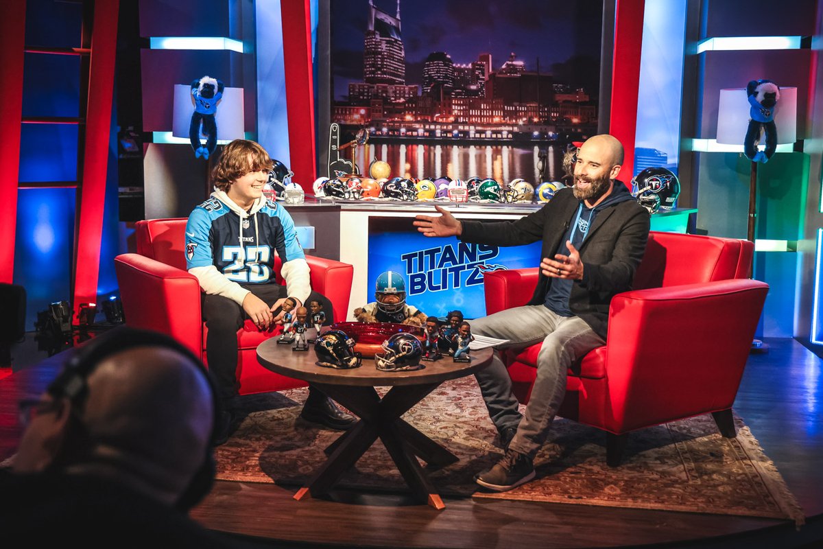 CTCreativeWork's tweet photo. Interview last night with @BrooksTMedia on @Titans "Titans Blitz". (airing tomorrow night - 10:30pm on @FOXNashville) @wcsCOAthletics @wcsRHS @OTL_TN #EIC #OneStateOneSection
@wcsCCTE @eventpres https://t.co/y7az7yooOj