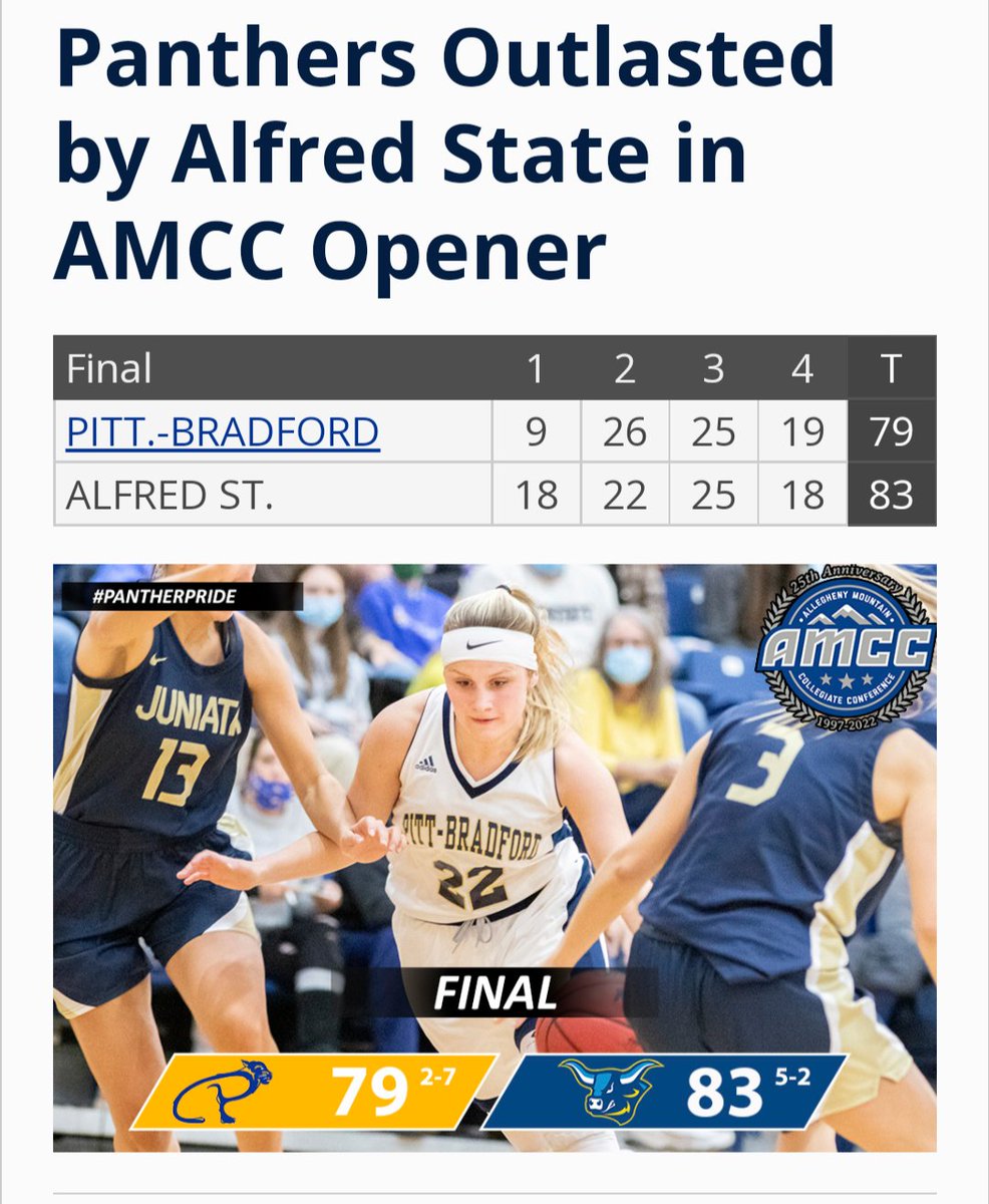 HoopsGator's tweet photo. And another big night - @cailey_barnett drops a career high 25 points plus 8 boards to lead @PittBradfordWBB in a comeback that falls just short
#NextLevelGators https://t.co/hU08EcQBp7