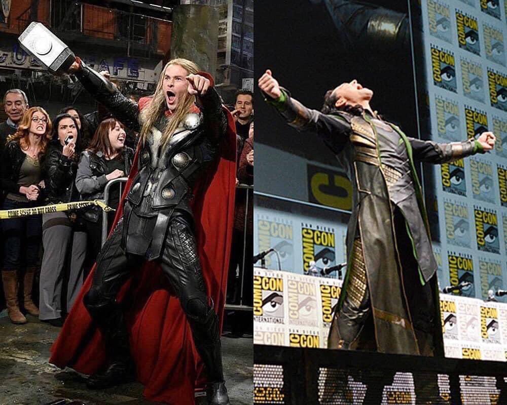 RT @HiddlesPage_: Loki and Thor for Thorsday!

#TomHiddleston #ChrisHemsworth https://t.co/ohwERJIZj8
