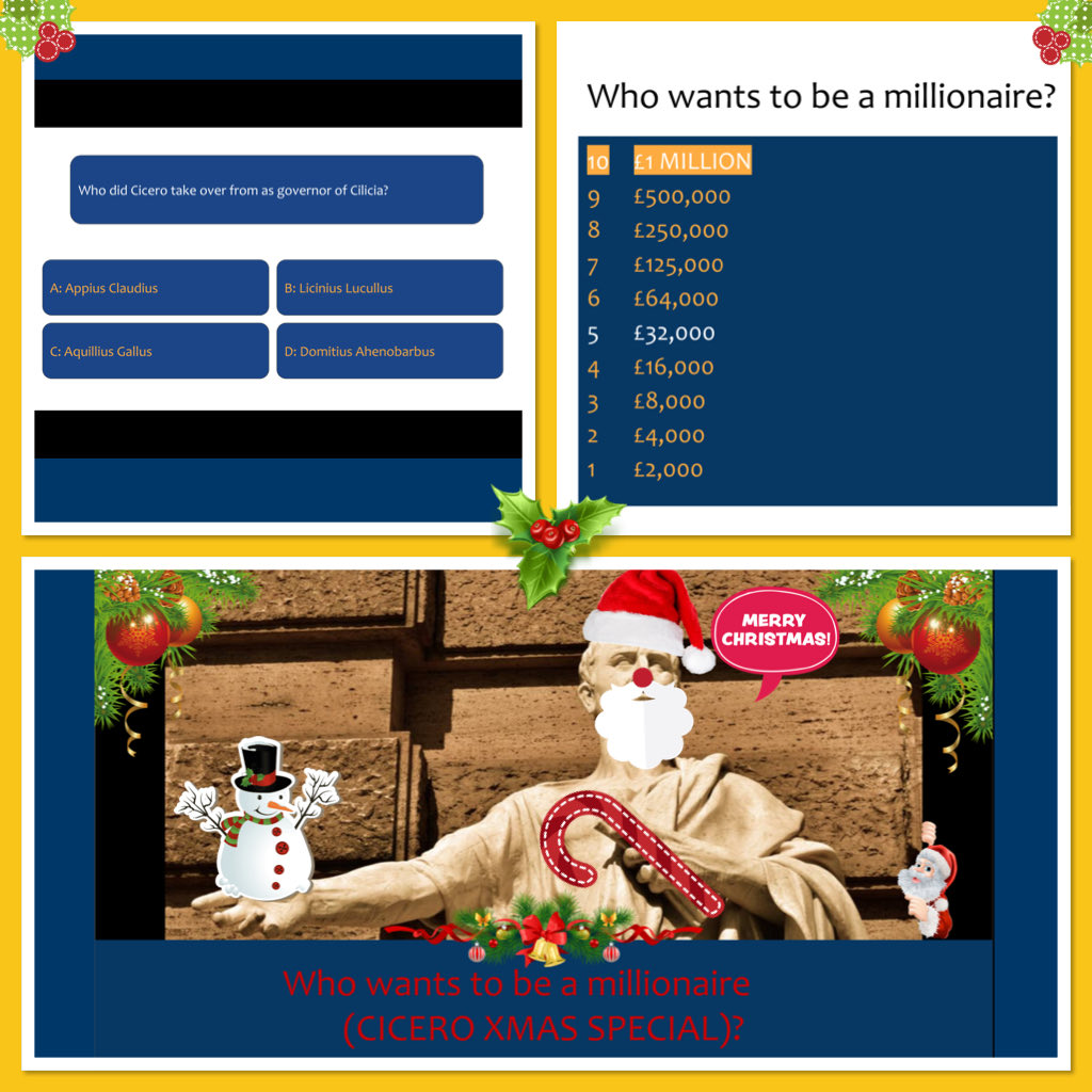 One of the highlights of my year… the U6th ClassCiv Cicero Xmas Special #classicstwitter