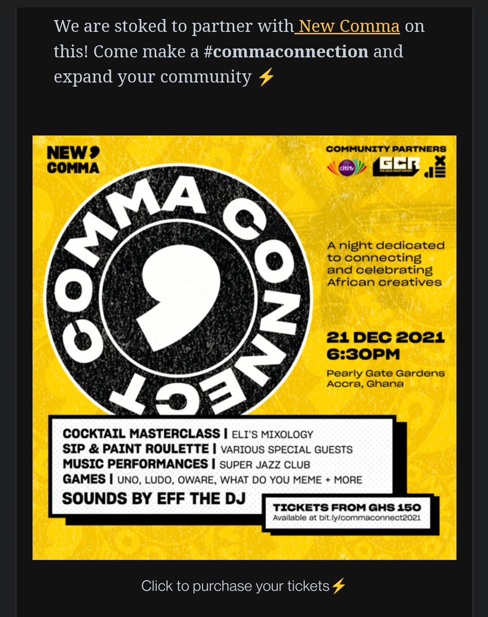 GoldCoastReport's tweet image. Did anyone say December issue👀?

🟡 Y&apos;all were immense at #GCRMosaic  

🟡 Catch us w/ @New_Comma #COMMACONNECT2021

Read the newsletter ⤵️
getrevue.co/profile/thegol…

#GHPod🇬🇭 #GCR