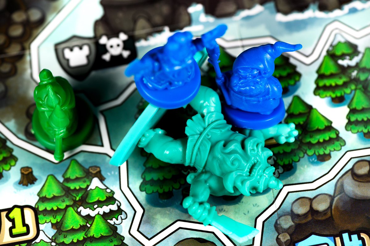 Vesuvius_Media's tweet photo. Monsters are no match for the teamwork between these Dwarfs!!❄️💙🥶 #dwar7swinter 

#dwar7s #boardgamephotography 
#boardgames #coopboardgames 
#meeples #winning 
#vesuviusmedia https://t.co/1Gx8cNR115