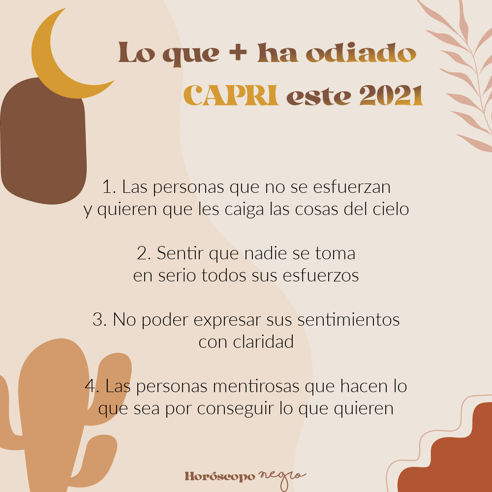 capricornio_hn's tweet photo. Lo que + ha odiado #Capricornio este 2021 ✨🔮✨ #horoscoponegro https://t.co/coWvjUfoYT