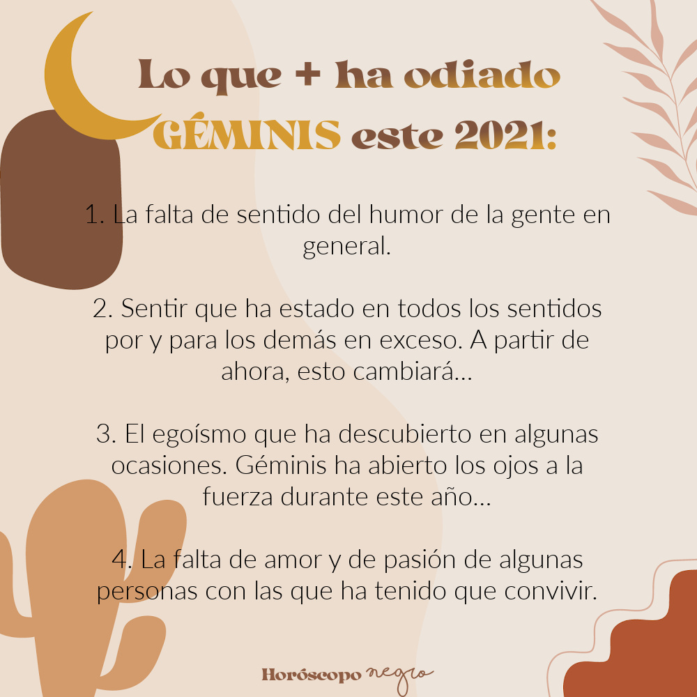 Lo que + ha odiado #Géminis este 2021 ✨🔮✨ #horoscoponegro