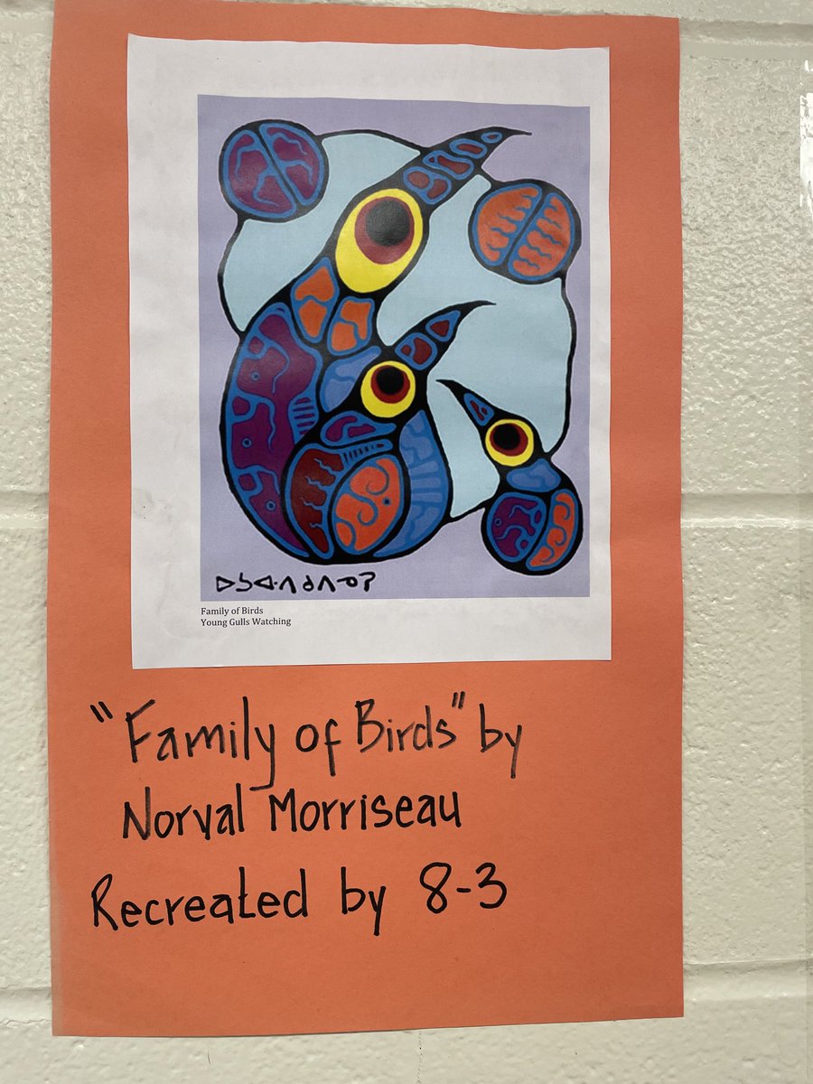 DaleRoadSenior's tweet photo. Grade 8 collaborative Norval Morriseau mural by class 83 in Ms. Cashin’s Art class. https://t.co/8WPZcyO1Ej