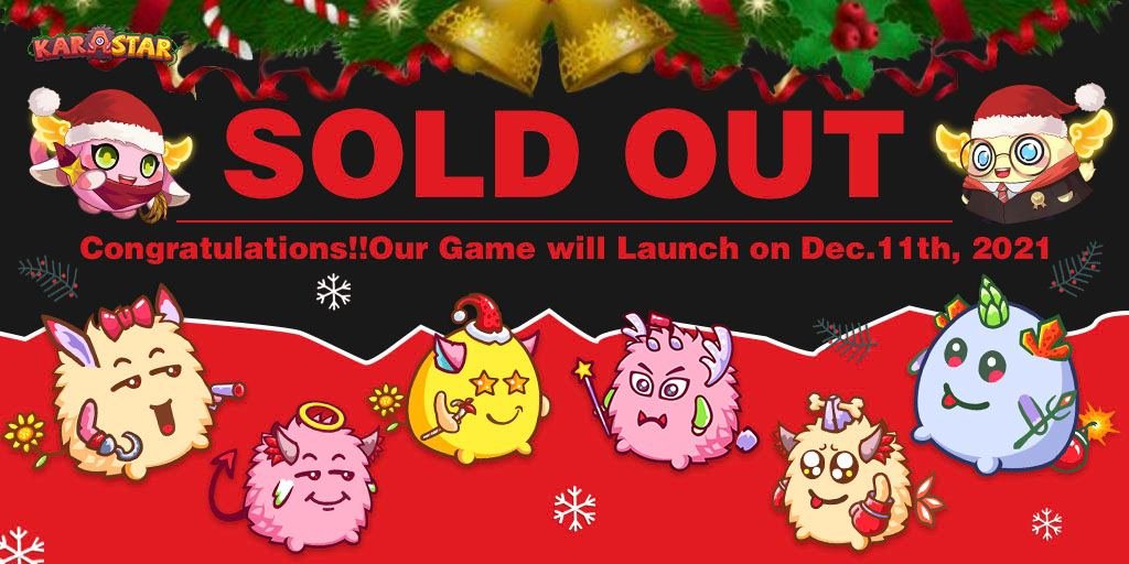 karastargamefi's tweet image. 🏆WE SOLD OUT IN 30 min! 
🪐Thanks for EV1's passion and support. 
💎We will airdrop $kara to all the new NFT-holders 15 days after the game launch!

☑RT N Follow, leave your blessing to our karastar community,click: gleam.io/lRz2a/giveaway…
💎split: 4000$UMY | 500winner
