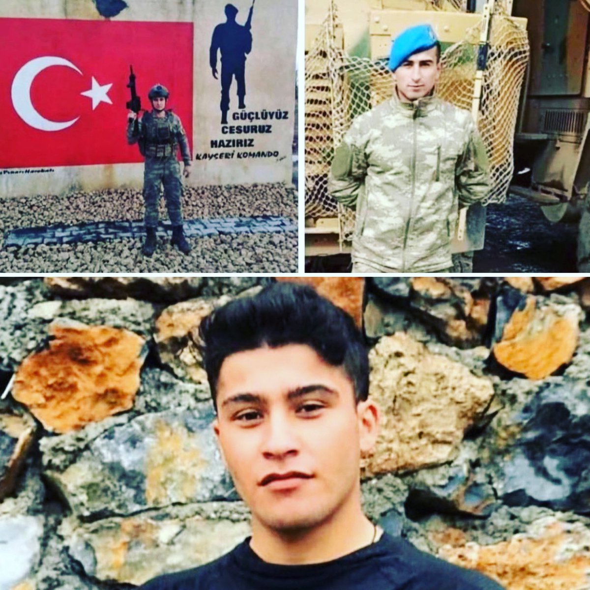bbpsbeyli's tweet photo. Pençe-Yıldırım Harekatı esnasında teröristlerin saldırısında şehit düşen kahraman askerlerimiz; 
P.Uzm.Çvş. Ali Sarı
P.Uzm.Çvş. Doğanay Çelik
P.Uzm.Çvş. İdris Akgöz  Şehitlerimize Yüce Allah'tan rahmet, geride kalan Ailelerine sabır diliyorum.

#sehit https://t.co/mtXqHcvfhN
