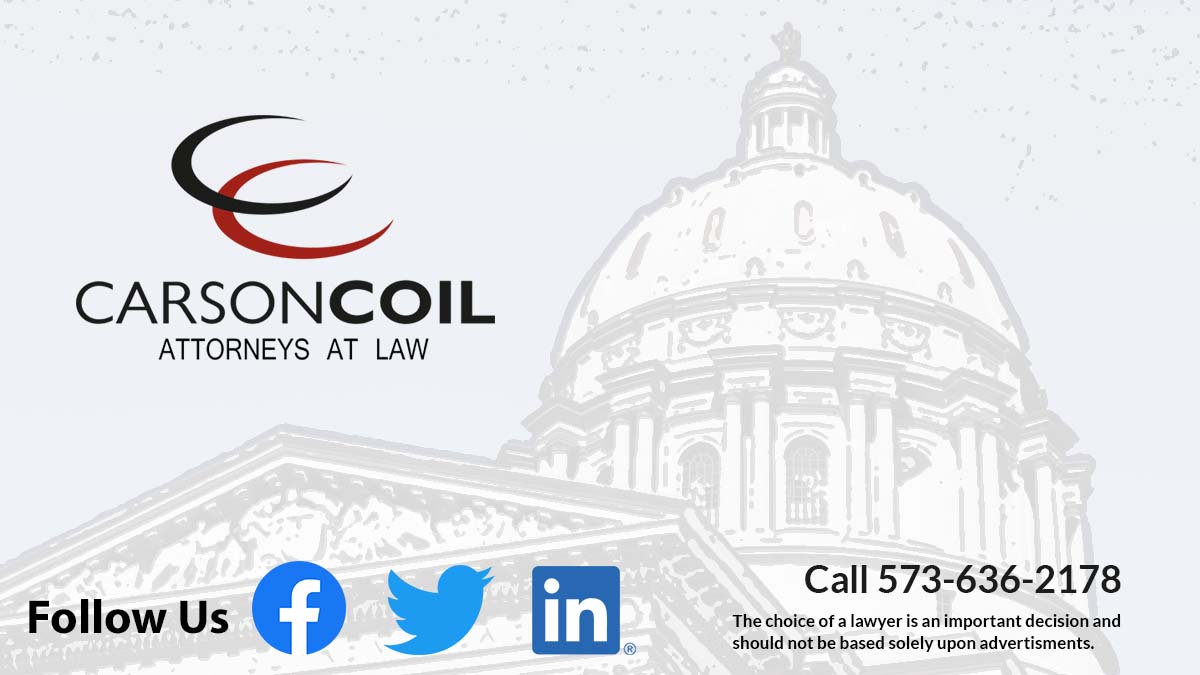 CarsonCoilPC's tweet photo. Our attorneys are always in the courtroom. They are unafraid to take a case to a jury when insurance companies refuse to pay you what you deserve. Call today to set up a consult with an experienced lawyer at Carson &amp; Coil. https://t.co/COY3Dm0Fn0 #legalhelp #missouriattorney https://t.co/uOvbLatYFP