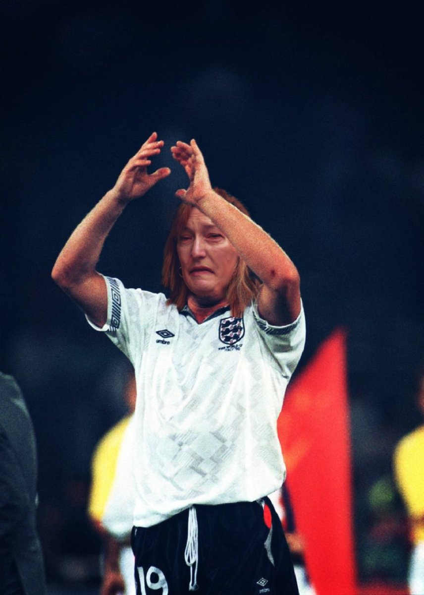 Allegra Stratton sent off at Italia '90