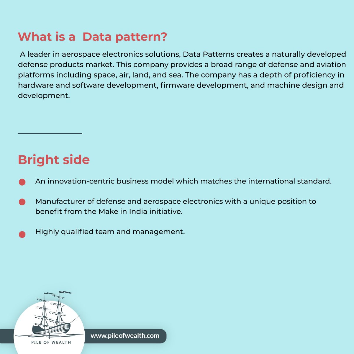 PileWealth's tweet photo. Data Pattern Is All Set to Launch it's IPO
Here's a quick look.. 

Connect With Us @PileWealth 

#IPOAlert #ipoallotment #IPO #DataPatterns #datapattern #timeline #pileofwealth #pilewealth https://t.co/LOl2g9afzc