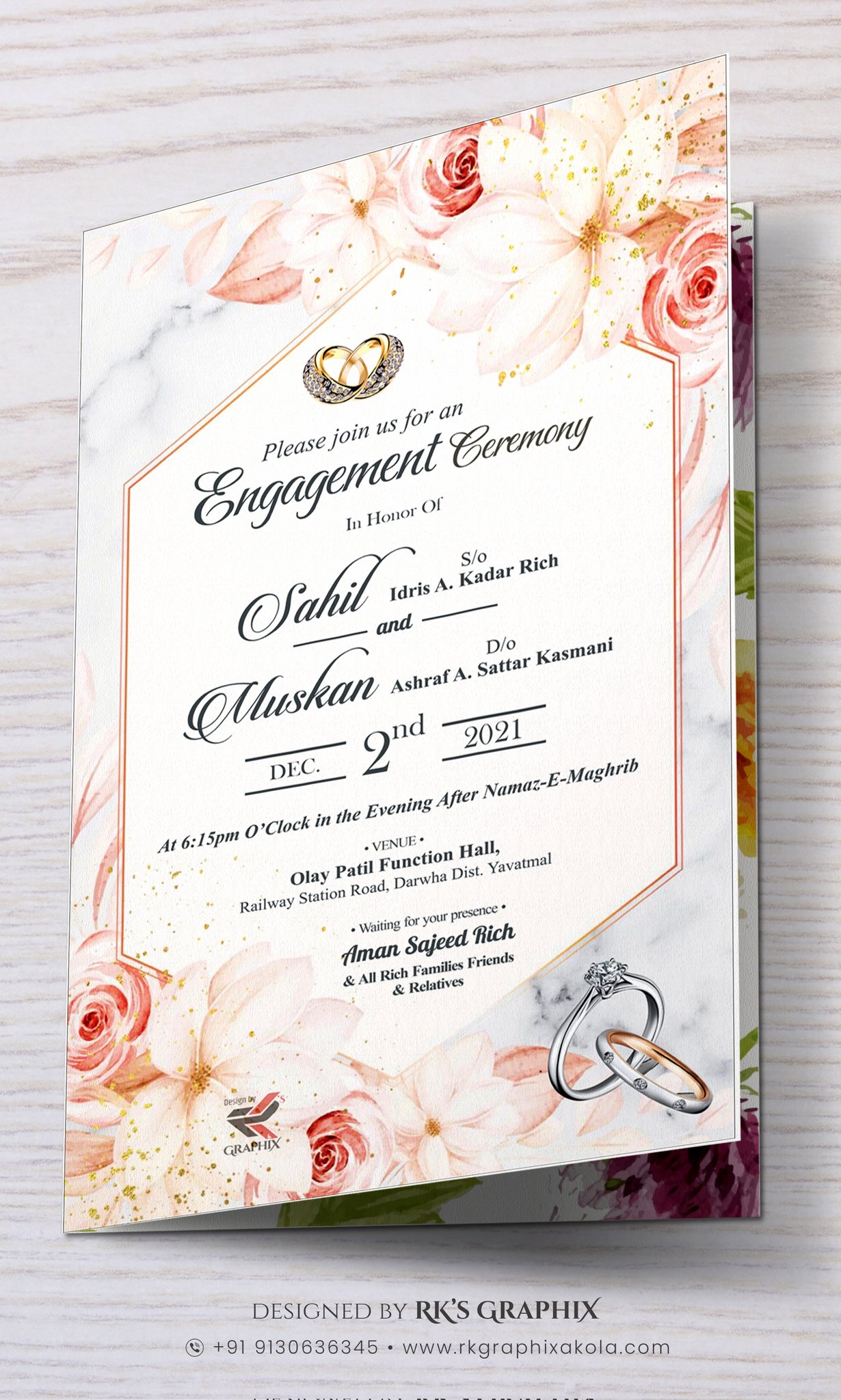 Creative engagement 2024 invitation card