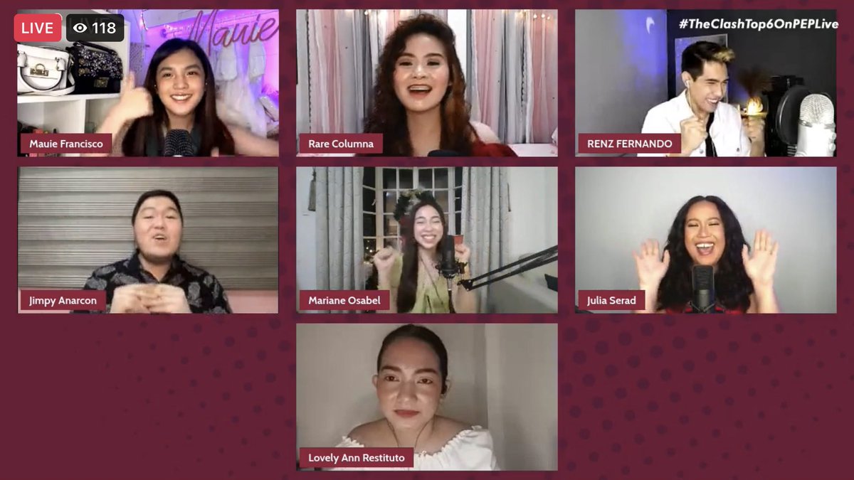 geebragancia's tweet photo. Thank you so much @jimpylosophies , #Pepsters and #ClashNation ♥️
You can watch the full chikahan at kwentuhan on @PEPalerts Facebook, Youtube, and Kumu page! #TheClashTop6OnPEPLive
@mauiefrancisco Rare, Renz, Mariane, @julia_serad and Lovely. ♥️ @TheClashGMA https://t.co/X2pJrqaPCA