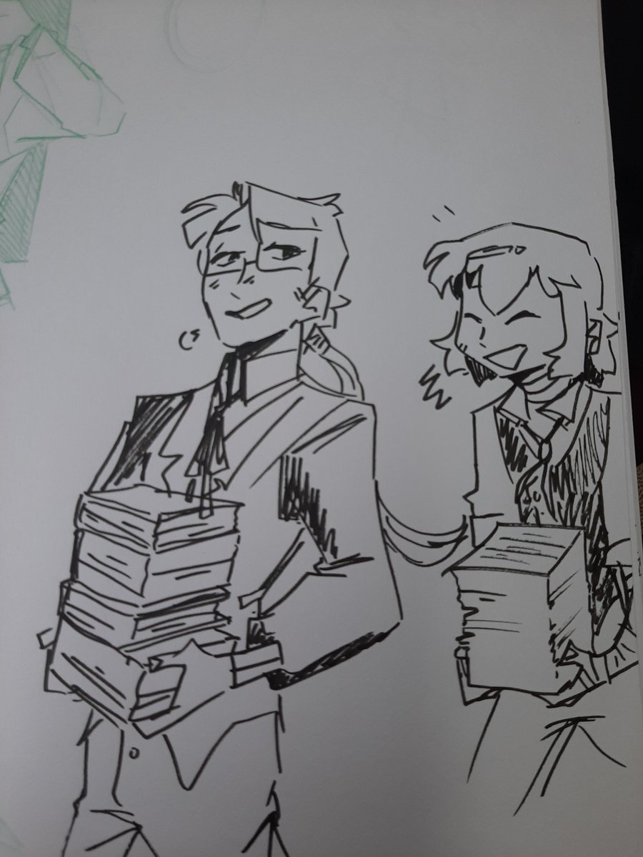 More doodles of kunikidazai just vibing💖💖 