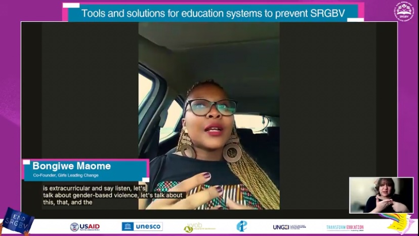 UNGEI's tweet photo. Bongiwe, Co-Founder of Girls Leading Change shares about Circle Back!✨ 

You can access  the book here: https://t.co/xZI1HSpPuX

&amp; listen to the podcast here: https://t.co/Dbd3Awxtnf

@MTW_P2E https://t.co/Hm4x6YKpW3