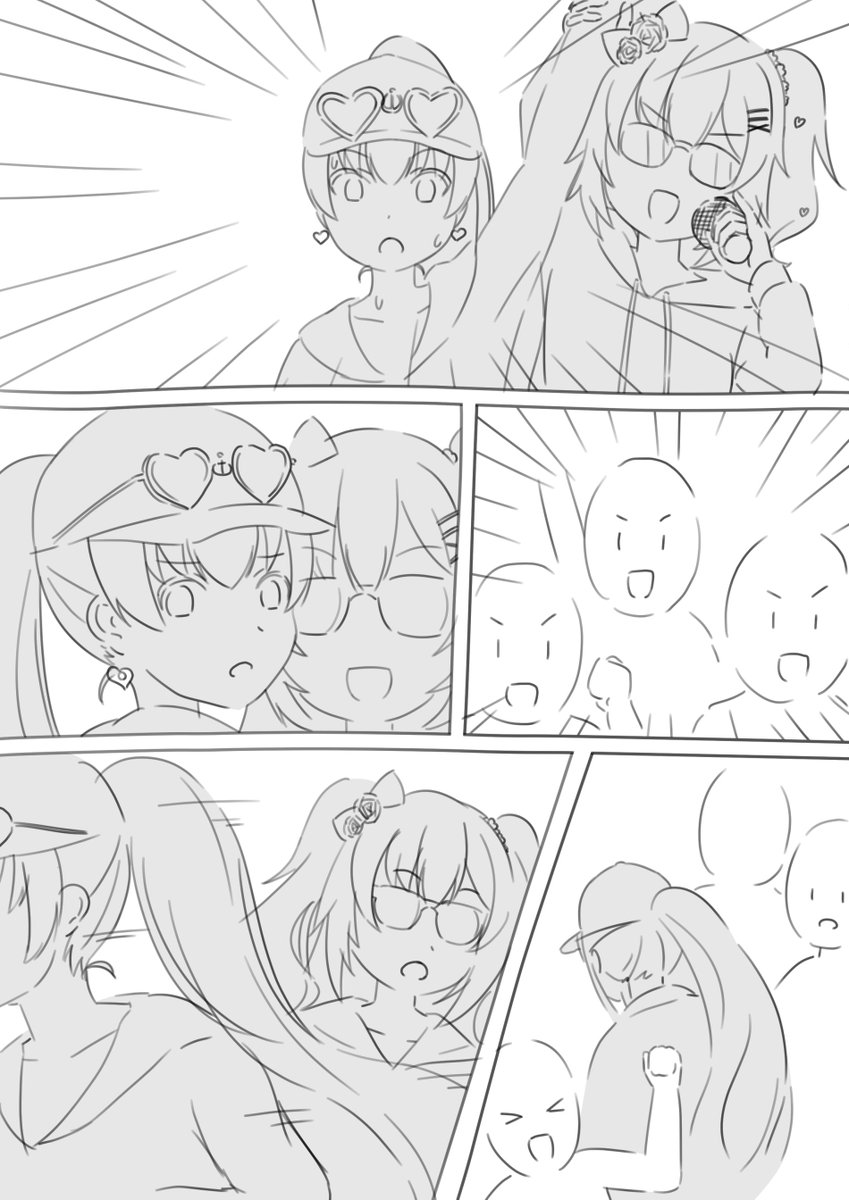 マリン船長がこうしくんラップで優勝していくまんが(続かない) 