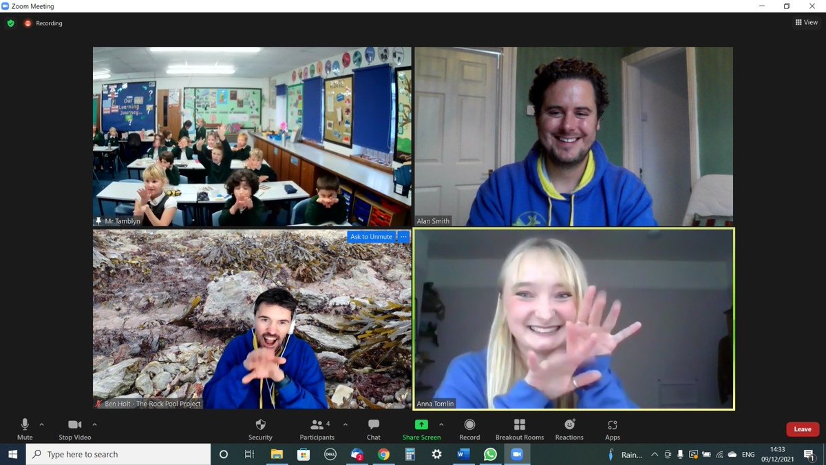 rockpoolproject's tweet photo. How wonderful to take Fowey Class from @CarbeileJunior School on a live, virtual rock pooling session. We discovered astonishing creatures, played rock pool bingo, imagined we were crabs, barnacles &amp; fish and learned heaps about classification &amp; adaptation. Next stop, the beach! https://t.co/iLytgr63Ds