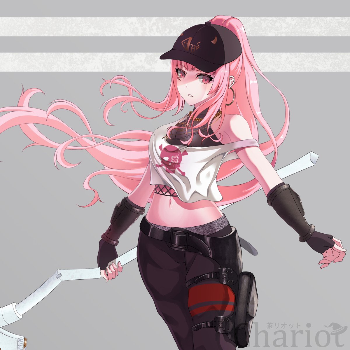 森美声 「間もなく新衣装ラッシュなので先に今週描いた「オペレーター風カリオペちゃん」上げま」|茶リオット🍵　お仕事募集中のイラスト
